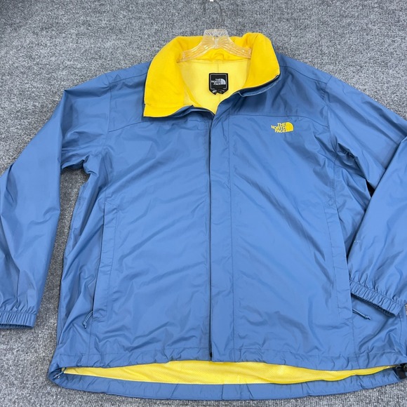 The North Face Rain Jacket Mens XL Nylon Mesh Lined Resolve Dryvent Waterproof - Picture 1 of 8